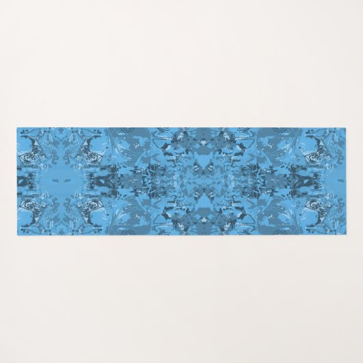 Abstrack Blue Exclusive Muster Yogamatte (Rückseite (Horizontal))