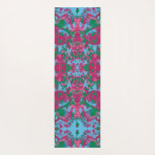 Abstrack Blue Pink Exklusives Muster Yogamatte (Rückseite)