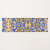 Abstrack Blue Yellow Exclusive Muster Yogamatte (Rückseite (Horizontal))