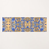 Abstrack Blue Yellow Exclusive Muster Yogamatte (Vorderseite (Horizontal))
