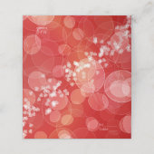 Abstrack Bokeh Liebe Textur Platzkarte (Außenseite Aufgefaltet)