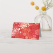 Abstrack Bokeh Liebe Textur Platzkarte (Rückseite)