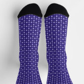 Abstrack Diagonal Lila Socken (Oben)