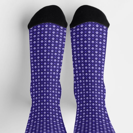 Abstrack Diagonal Lila Socken (Oben)