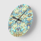 Abstrack Ethnic Exclusive Pattern Runde Wanduhr (Winkel)