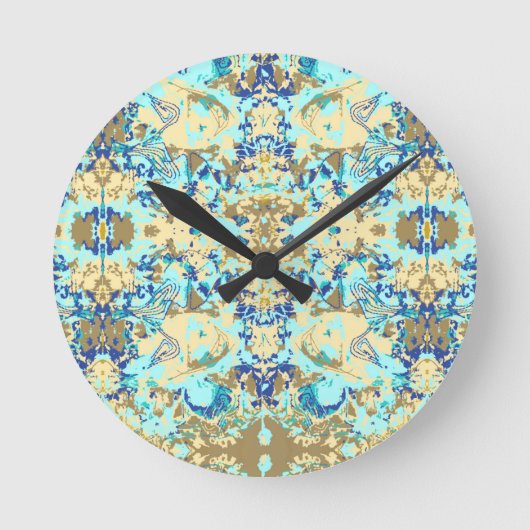 Abstrack Ethnic Exclusive Pattern Runde Wanduhr (Vorderseite)