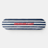 Abstrack Marine Streifen Nahtlos Skateboard (Horizontal)