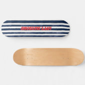 Abstrack Marine Streifen Nahtlos Skateboard (Horizontal)