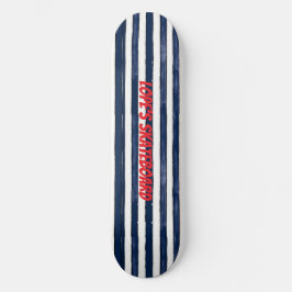 Abstrack Marine Streifen Nahtlos Skateboard