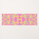 Abstrack Pink Exklusives Modedesign Yogamatte (Rückseite (Horizontal))