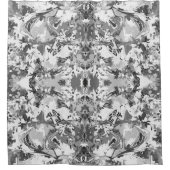 Abstrack Schwarz-Weiß exklusives Modedesign Duschvorhang (Vorderseite)