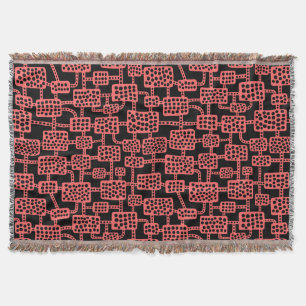 Abstract 041113 - Tropisches Rosa und Schwarz Decke