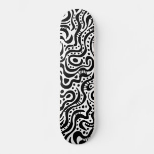 Abstract 041211v1 - Black on White Skateboard