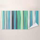 Abstract #2: Aqua blue blue blur Badehandtuch (Badehandtuch)
