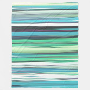 Abstract #2: Aqua blue blue blur Fleecedecke