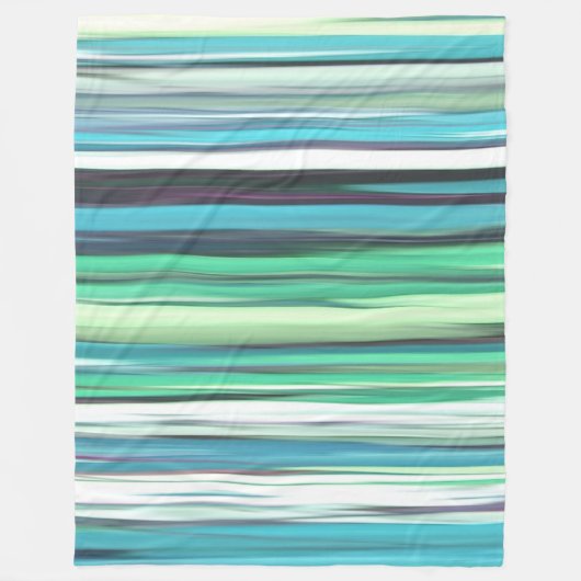 Abstract #2: Aqua blue blue blur Fleecedecke (Vorderseite)