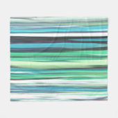 Abstract #2: Aqua blue blue blur Fleecedecke (Vorderseite (Horizontal))