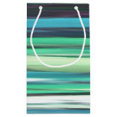 Abstract #2: Aqua blue blue blur Kleine Geschenktüte (Rückseite)