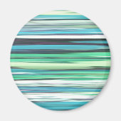 Abstract #2: Aqua blue blue blur Magnet (Vorne)