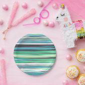 Abstract #2: Aqua blue blue blur Pappteller (Party)