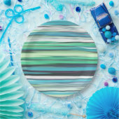 Abstract #2: Aqua blue blue blur Pappteller (Party)