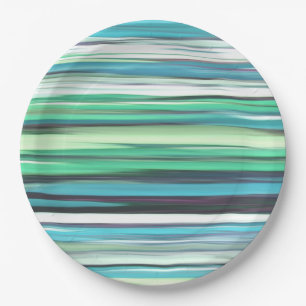 Abstract #2: Aqua blue blue blur Pappteller