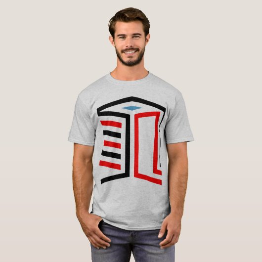 Abstract 3d Geometric Cube Design  T-Shirt (Vorne ganz)