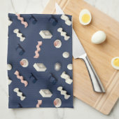 Abstract 3D geometric shapes Geschirrtuch (Viertel Falte)