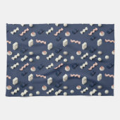 Abstract 3D geometric shapes Geschirrtuch (Horizontal)