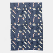 Abstract 3D geometric shapes Geschirrtuch (Vertikal)