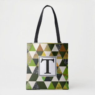 Abstract #475 Monogramm Tasche
