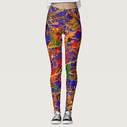 Abstract #741 leggings (Vorderseite)
