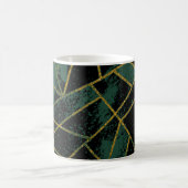 Abstract #941 Grün Kaffeetasse (Mittel)