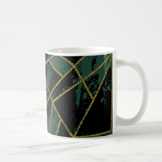Abstract #941 Grün Kaffeetasse (Rechts)