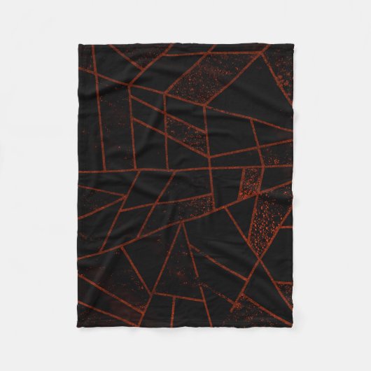 Abstract #948 Rot Fleecedecke (Vorderseite)