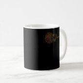 Abstract Acoustic Guitar - Colorful Creative Guita Kaffeetasse (VorderseiteRechts)