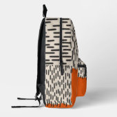 Abstract aesthetic 20s minimal Monogram orange Bedruckter Rucksack (Links)