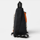 Abstract aesthetic 20s minimal vintage Monogram Crossbody Bag (Rückseite)