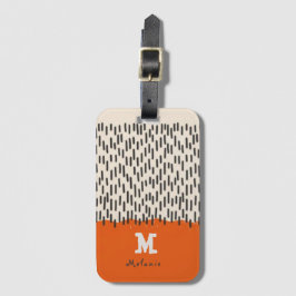 Abstract aesthetic 20s minimal vintage Monogram Gepäckanhänger