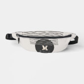 Abstract aesthetic minimal Monogram Modern Bauchtasche (Vorderseite)
