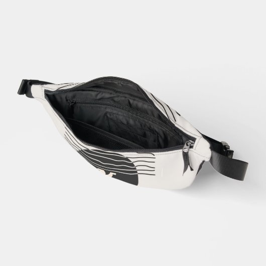 Abstract aesthetic minimal Monogram Modern Bauchtasche (Offen)