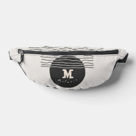 Abstract aesthetic minimal Monogram Modern  Bauchtasche