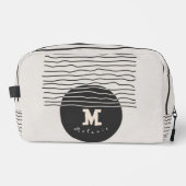 Abstract aesthetic minimal Monogram Modern Waschbeutel (Vorderseite)