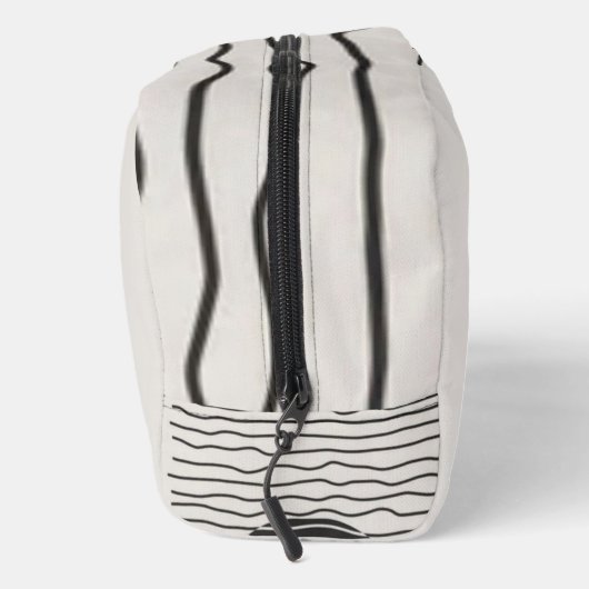 Abstract aesthetic minimal Monogram Modern Waschbeutel (Rechts)