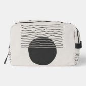 Abstract aesthetic minimal Monogram Modern Waschbeutel (Rückseite)