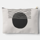 Abstract aesthetic minimal Monogram Modern Zubehörtasche (Rückseite)