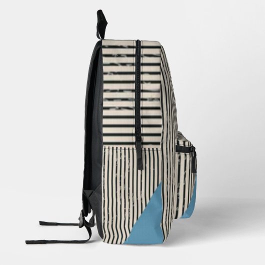 Abstract aesthetic minimal trendy Monogram Bedruckter Rucksack (Links)