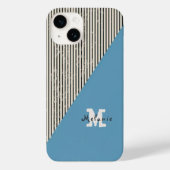 Abstract aesthetic minimal trendy Monogram Case-Mate iPhone Hülle (Rückseite)