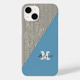 Abstract aesthetic minimal trendy Monogram Case-Mate iPhone 14 Hülle