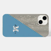 Abstract aesthetic minimal trendy Monogram Case-Mate iPhone Hülle (Rückseite (Horizontal))